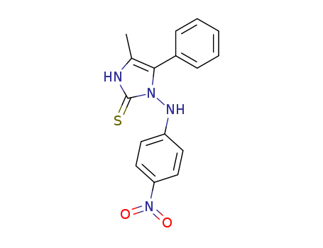 2H-Imidazole-2-thione,1,3-dihydro-4-methyl-1-[(4-nitrophenyl)amino]-5-phenyl-