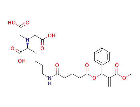 Molecular Structure of 1456890-68-8 (mono(1-phenyl-2-methoxycarbonyl-2-propenyl)glutaric acid 5S-carboxy-5-[bis(hydroxycarbonylmethyl)amino]pentylamide)