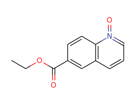 Molecular Structure of 110443-51-1 (6-Quinolinecarboxylic acid, ethyl ester, 1-oxide)