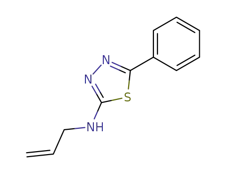 Molecular Structure of 18390-22-2 (5-phenyl-N-(prop-2-en-1-yl)-1,3,4-thiadiazol-2-amine)