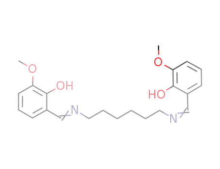Molecular Structure of 396733-95-2 (Phenol, 2,2'-[1,6-hexanediylbis(nitrilomethylidyne)]bis[6-methoxy-)