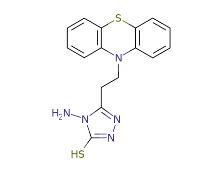 Molecular Structure of 503536-90-1 (3H-1,2,4-Triazole-3-thione,
4-amino-2,4-dihydro-5-[2-(10H-phenothiazin-10-yl)ethyl]-)