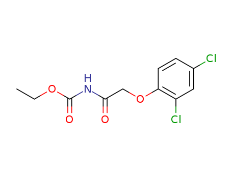 Molecular Structure of 10370-73-7 (Carbamic acid, [(2,4-dichlorophenoxy)acetyl]-, ethyl ester)
