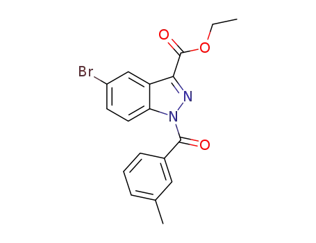 5-bromo-1-(3-methylbenzoyl)-1H-indazole-3-carboxylic acid ethyl ester