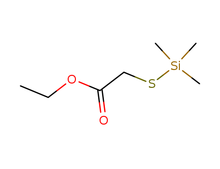 Molecular Structure of 49763-80-6 (Acetic acid, [(trimethylsilyl)thio]-, ethyl ester)
