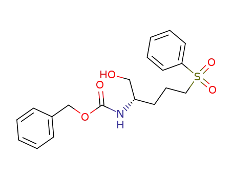 Carbamic acid, [(1S)-1-(hydroxymethyl)-4-(phenylsulfonyl)butyl]-,
phenylmethyl ester