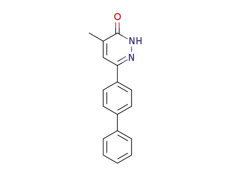 Molecular Structure of 21004-63-7 (3(2H)-Pyridazinone, 6-[1,1'-biphenyl]-4-yl-4-methyl-)