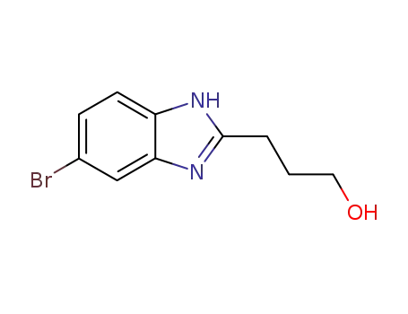 Molecular Structure of 540516-31-2 (1H-Benzimidazole-2-propanol, 5-bromo-)