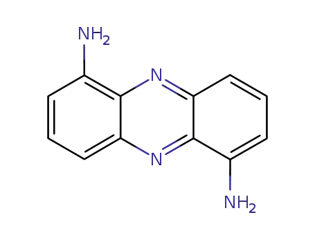 Molecular Structure of 16582-03-9 (1,6-Diaminophenazine)