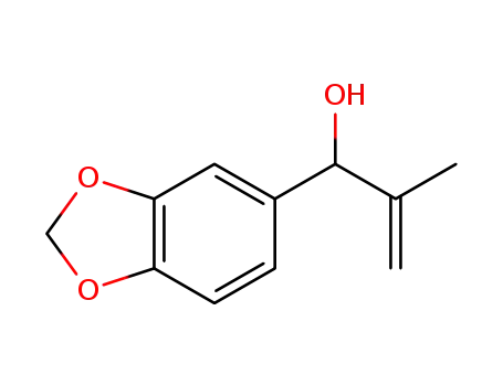 Molecular Structure of 1398038-85-1 ((±)-1-(benzo[d][1,3]dioxol-5-yl)-2-methylprop-2-en-1-ol)