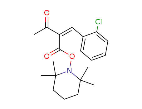 Molecular Structure of 878494-95-2 (3-Buten-2-one,
4-(2-chlorophenyl)-3-[[(2,2,6,6-tetramethyl-1-piperidinyl)oxy]carbonyl]-,
(3Z)-)