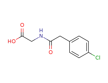 Molecular Structure of 38473-72-2 (Glycine, N-[(4-chlorophenyl)acetyl]-)