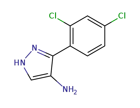 Molecular Structure of 268547-51-9 (3-(2,4-DICHLOROPHENYL)-1H-PYRAZOL-4-AMINE)