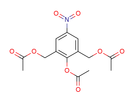 Molecular Structure of 478951-91-6 ([2-(Acetyloxy)-5-nitro-1,3-phenylene]di(methylene) diacetate)