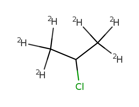 Molecular Structure of 23197-02-6 (2-CHLOROPROPANE-1,1,1,3,3,3-D6)