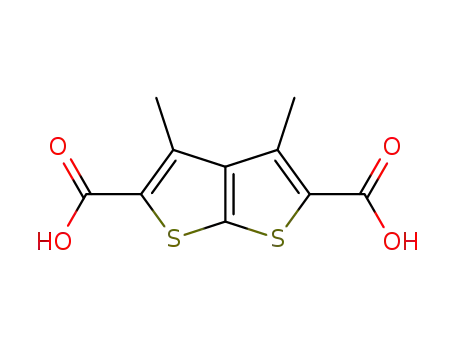 Molecular Structure of 175202-55-8 (3,4-DIMETHYLTHIENO[2,3-B]THIOPHENE-2,5-DICARBOXYLIC ACID)