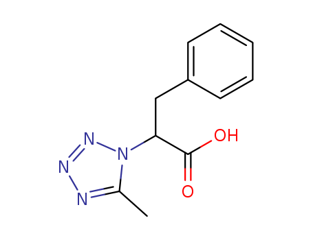Molecular Structure of 109734-83-0 (1H-Tetrazole-1-acetic acid, 5-methyl-a-(phenylmethyl)-)