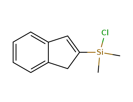 Molecular Structure of 240823-57-8 (Silane, chloro-1H-inden-2-yldimethyl-)