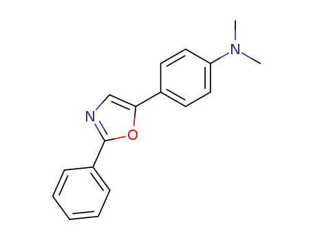 Molecular Structure of 109811-90-7 (Benzenamine,N,N-dimethyl-4-(2-phenyl-5-oxazolyl)-)