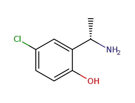Molecular Structure of 1228569-39-8 ((S)-2-(1-aMinoethyl)-4-chlorophenol)
