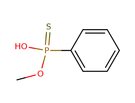 Molecular Structure of 42976-67-0 (PHENYL-PHOSPHONOTHIOIC ACID METHYL ESTER)