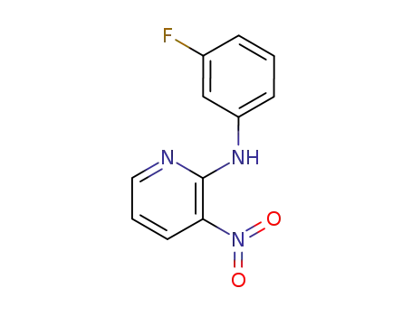Molecular Structure of 14251-84-4 (2-Pyridinamine, N-(3-fluorophenyl)-3-nitro-)