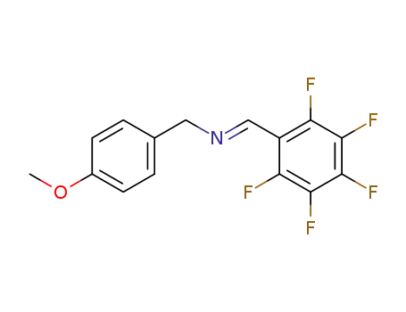 Molecular Structure of 730992-49-1 ((E)-4-methoxy-N-(pentafluorobenzylidene)benzylamine)