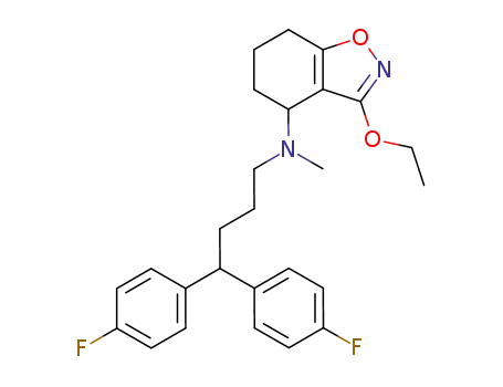 (RS)-4-[N-[4,4-bis(4-fluorophenyl)bul-1-yl]-N-methylamino]-3-ethoxy-4,5,6,7-tetrahydrobenzo[d]isoxazole