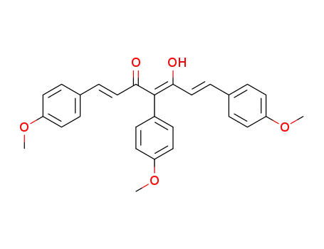 Molecular Structure of 1430883-95-6 ((1E,4Z,6E)-5-hydroxy-1,4,7-tris(4-methoxyphenyl)hepta-1,4,6-trien-3-one)