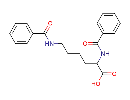 Molecular Structure of 32513-92-1 (ALPHA,EPSILON-DIBENZOYL-DL-LYSINE)