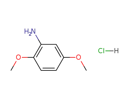 Molecular Structure of 62994-90-5 (Benzenamine,2,5-dimethoxy-, hydrochloride (1:1))
