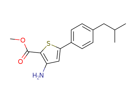 3-Amino-5-(4-isobutylphenyl)thiophene-2-carboxylic acid methyl ester