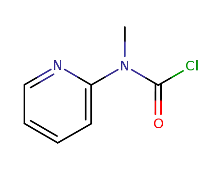 Molecular Structure of 13980-56-8 (N-methyl-N-(pyridin-2-yl)carbamoyl chloride)