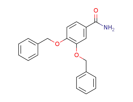 Molecular Structure of 95946-91-1 (3,4-BIS(BENZYLOXY)BENZAMIDE)