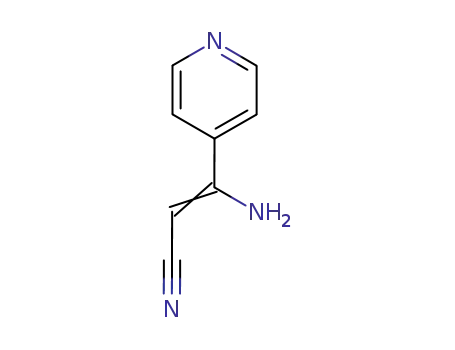 Molecular Structure of 55330-53-5 (2-Propenenitrile, 3-amino-3-(4-pyridinyl)-)