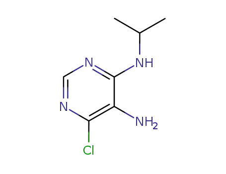 Molecular Structure of 18202-82-9 (6-chloro-N4-(1-methylethyl)pyrimidine-4,5-diamine)