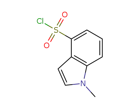 Molecular Structure of 876316-36-8 (1-Methyl-1H-indole-4-sulfonyl chloride)