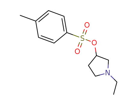 Molecular Structure of 957621-58-8 (toluene-4-sulfonic acid 1-ethylpyrrolidin-3-yl ester)