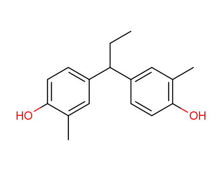 Molecular Structure of 4754-64-7 (Phenol, 4,4'-propylidenebis[2-methyl-)