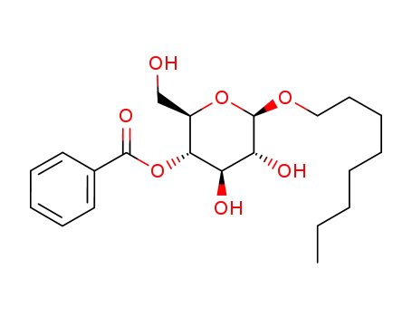 Molecular Structure of 1394172-54-3 (octyl 4-O-benzoyl-β-D-glucopyranoside)