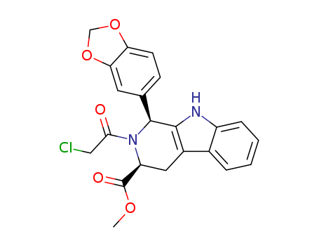 (1S,3S)-1-(1,3-Benzodioxol-5-yl)-2-(2-chloroacetyl)-2,3,4,9-tetrahydro-1H-pyrido[3,4-b]indole-3-carboxylic Acid Methyl Ester