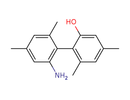 Molecular Structure of 594840-36-5 ([1,1'-Biphenyl]-2-ol, 2'-amino-4,4',6,6'-tetramethyl-, (1S)-)