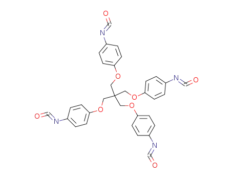 Molecular Structure of 121514-82-7 (TETRAKIS-(4-ISOCYANATOPHENOXYMETHYL)-METHANE)