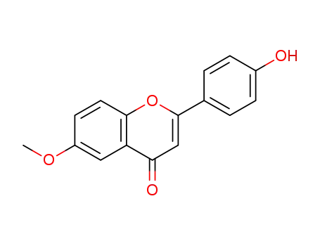 Molecular Structure of 4002-52-2 (4'-HYDROXY-6-METHOXYFLAVONE)