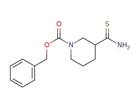 Molecular Structure of 569348-15-8 ((1-Cbz-3-piperidine)carbothioamide)