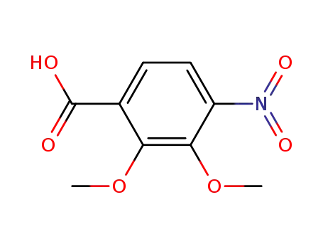 Molecular Structure of 61203-51-8 (Benzoic acid, 2,3-dimethoxy-4-nitro-)