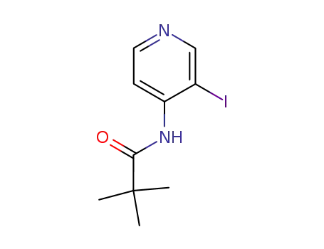 Molecular Structure of 113975-33-0 (N-(3-IODO-PYRIDIN-4-YL)-2,2-DIMETHYL-PROPIONAMIDE)