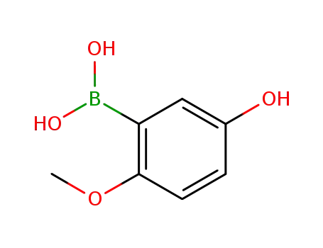 Molecular Structure of 1072952-43-2 (5-Hydroxy-2-methoxyphenylboronic acid)