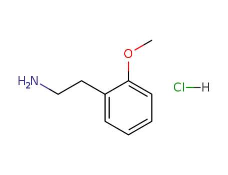 Molecular Structure of 3167-07-5 (BenzeneethanaMine, 2-Methoxy-, (Hydrochloride))