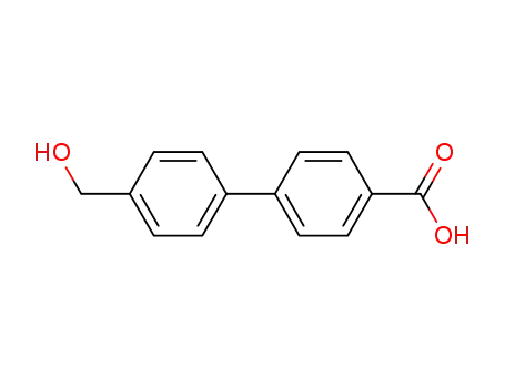 Molecular Structure of 49743-87-5 (4'-HYDROXYMETHYL-BIPHENYL-4-CARBOXYLIC ACID)
